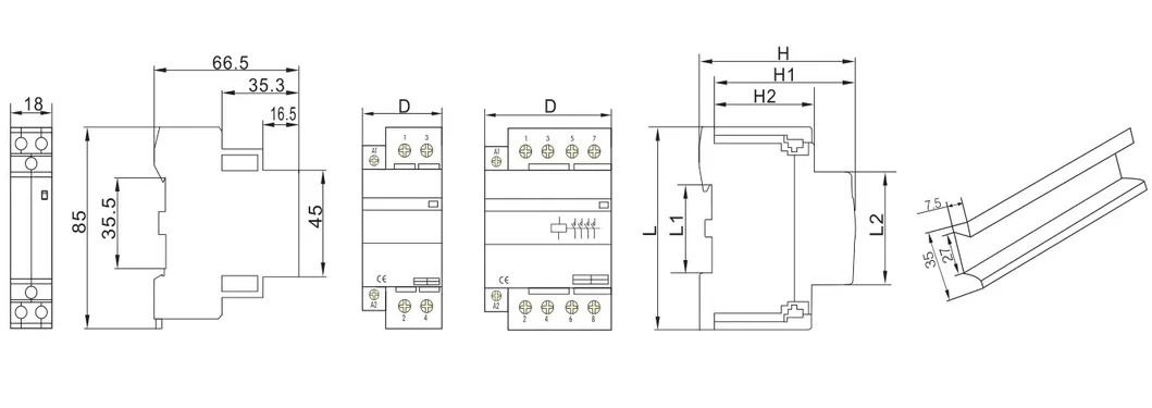 Customizable Packaging and 15-Day Lead Time for 63A Modular Contactors