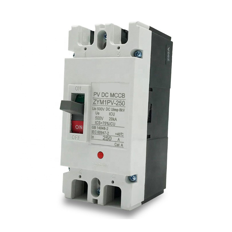 1P DC500V Solar Molded Case Circuit Breaker for Photovoltaic Combiner Boxes