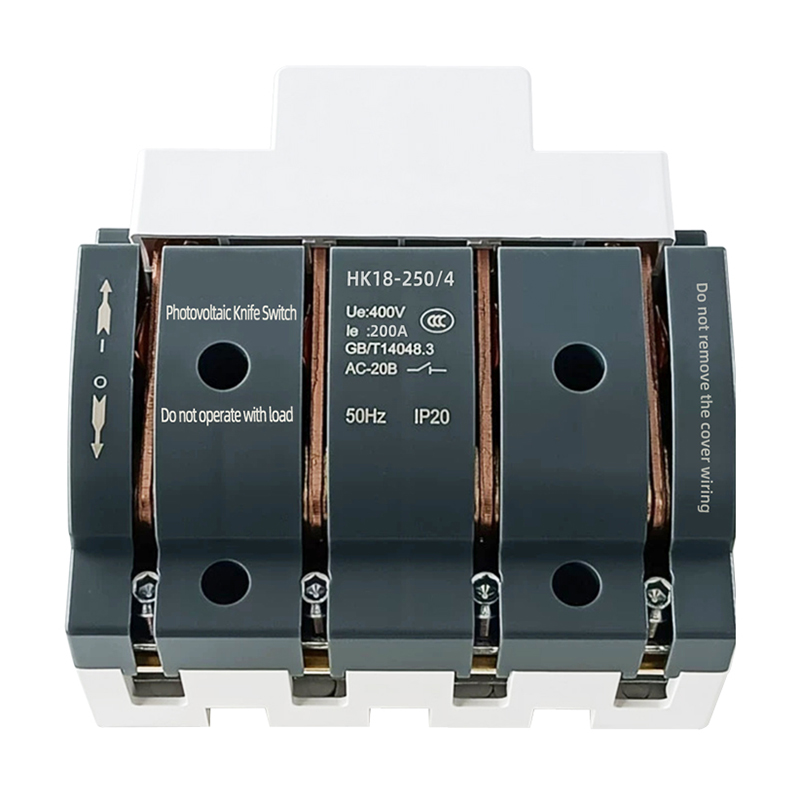 HK18 Series 200A Manual Photovoltaic Isolator Switch Front Profile