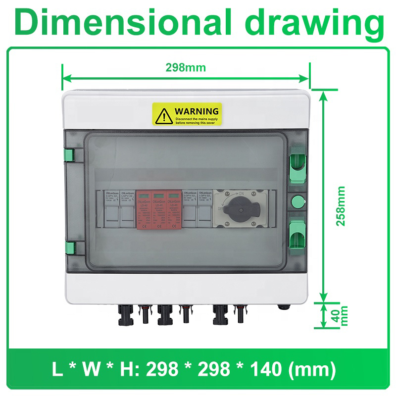 Dimensional Specifications and IP65 Waterproof Enclosure Details