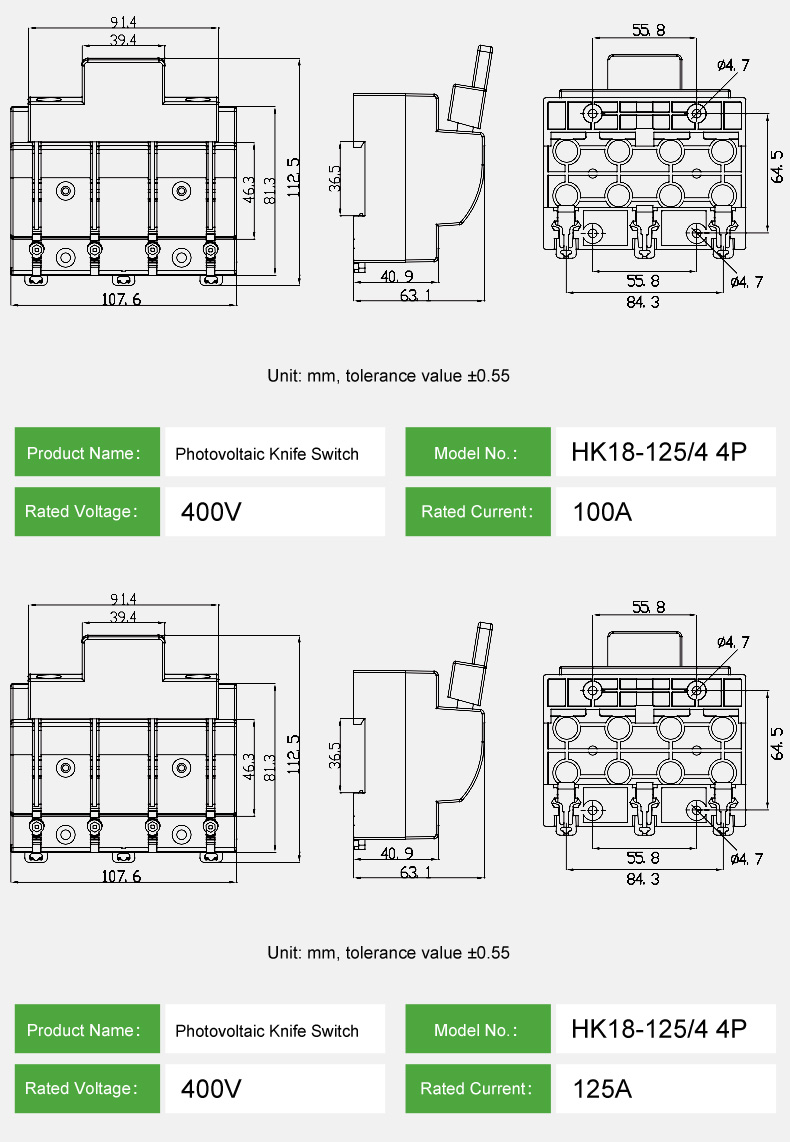 Commercial Solar Power System Application Scenario for Manual Disconnector